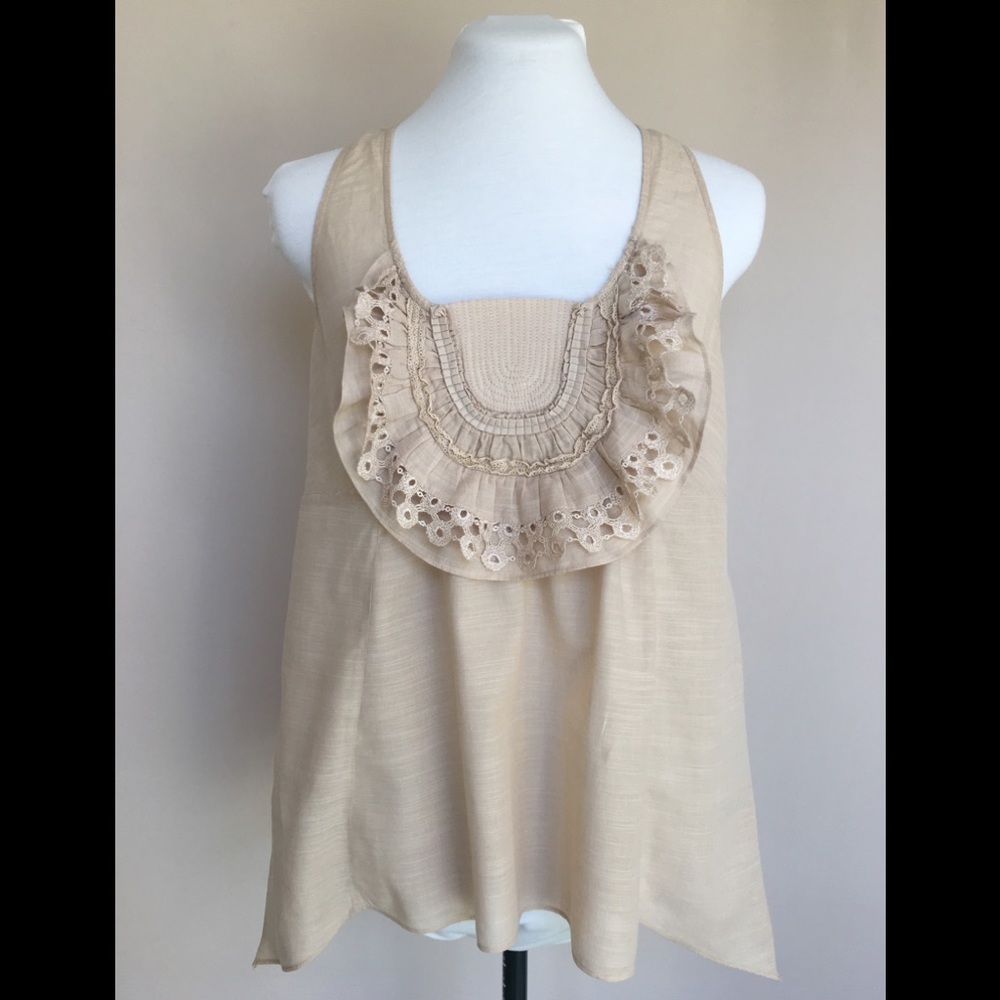 Anthropologie Leifsdottir Sleeveless Blouse Sz 4